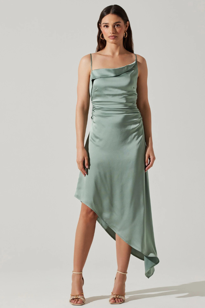 Cowl Neck Waisted Side Slit Midi Sweater Dress Astr The Label Mirie Asymmetric Satin Dress Cowl Neck Waisted Side Slit Midi Sweater Dress Astr The Label Mirie Asymmetric Satin Dress