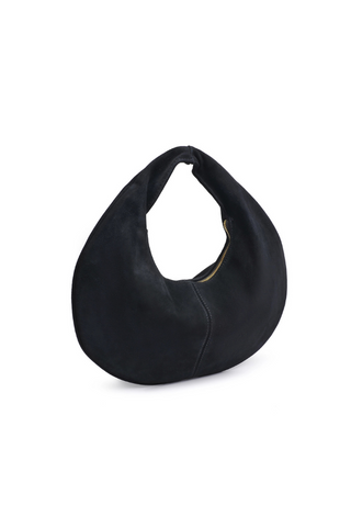 Moda Luxe Farrah Suede Hobo Bag - Black