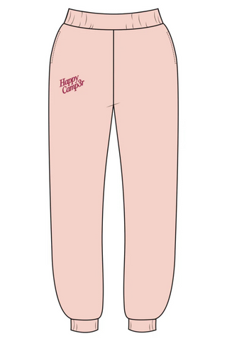 Happy Camp3r Puff Series Sweatpants - Snowflake Pink