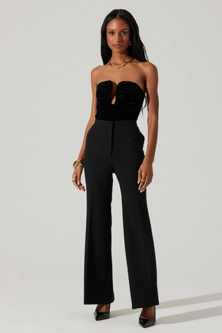 ASTR Arista Sweetheart Velvet Top ACT18434