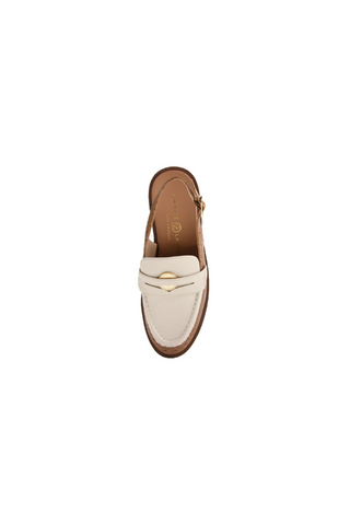 Chinese Laundry Paiinted Slingback Flat Bone/Camel