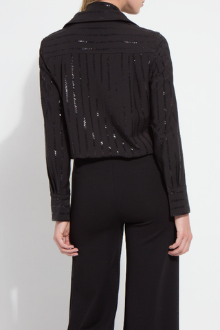 Tatiana Striped Sequin Shirt Lyssé 23-4028-M4