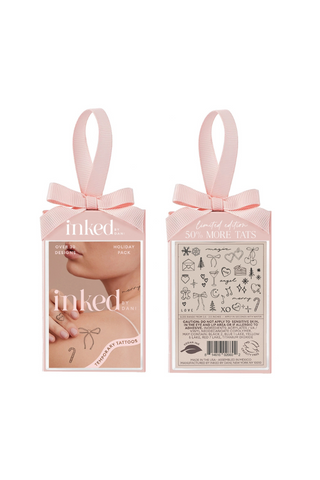 Inked by Dani Holiday Ornament Temporary Tattoo Pack