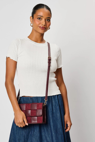 Tanya Crossbody - Burgundy Moda Luxe 66028ML