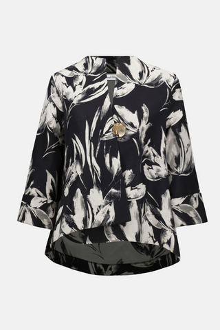 Ribkoff Signature | Jacquard Floral Print Swing Jacket 253719