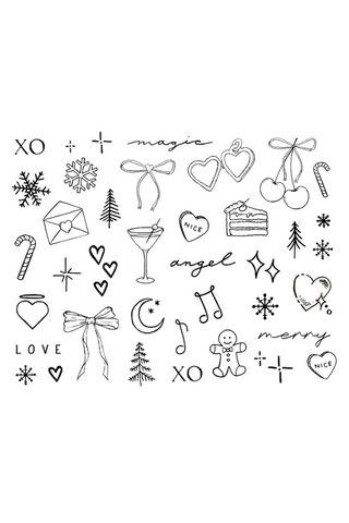 Inked by Dani Holiday Ornament Temporary Tattoo Pack