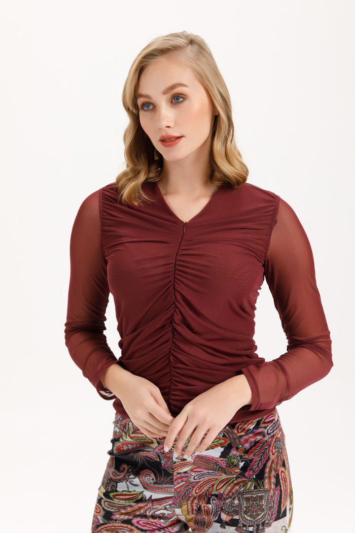 Isle Soho Top - Cherry Mesh 421-15270