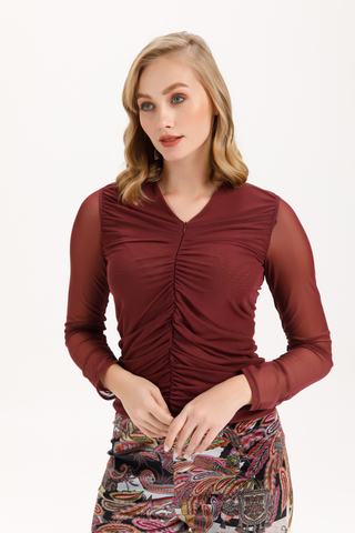 Isle Soho Top - Cherry Mesh 421-15270