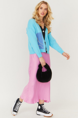 Jayley Faux Fur Jodie Bag - Black