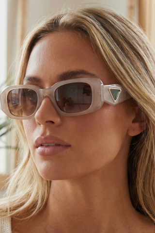 Rectangle Thick Frame Sunglasses