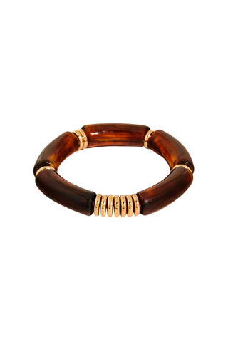 Flânerie Cove 18K Gold Non-Tarnish Chunky Resin Bangle Set