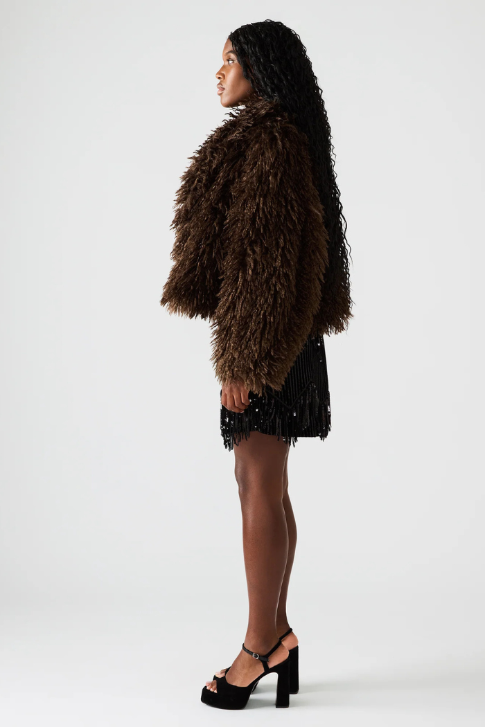 Steve Madden Inaya Coat - Dark Espresso BP400877