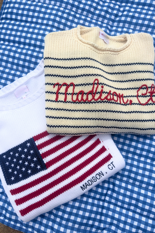 Vintage Flag Sweater - Madison