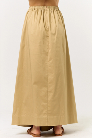 lalavon Shirring Maxi Skirt