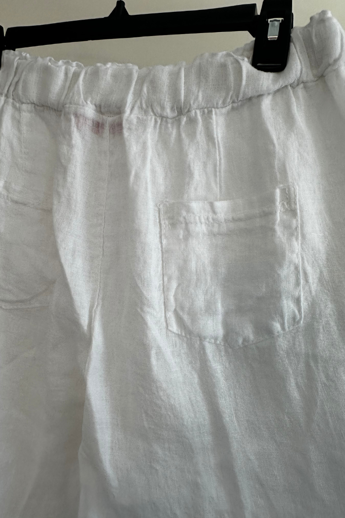 Lace Siding Linen Pants