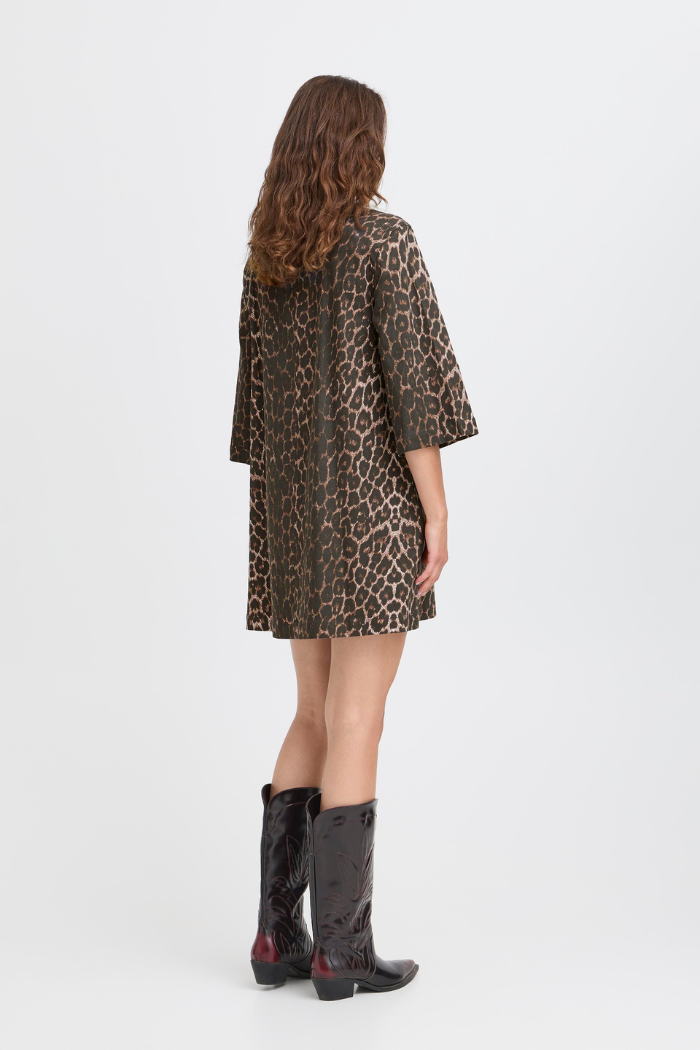 b. young BYKenna Dress 20816507 Denim Leopard