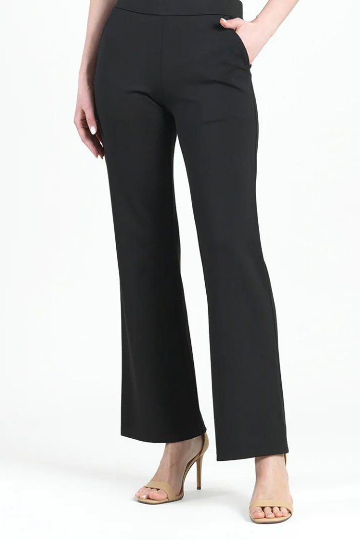 Rayon-Ponte Knit Loose Leg Pocket Pant 2XL / Black Rayon-Ponte Knit Loose Leg Pocket Pant 2XL / Black