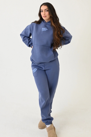 Happy Camp3r Puff Series Sweatpants - Vintage Blue