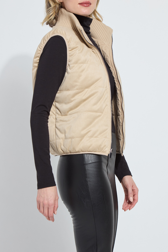 Lyssé Petra Reversible Puffer Sweater Vest