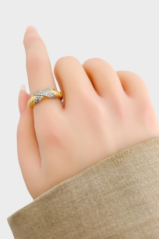 OMGBlings LRN371 - Two Tone Ring