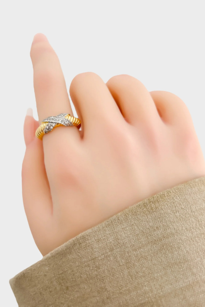 OMGBlings LRN371 - Two Tone Ring