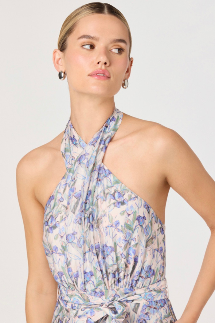 ASTR Adamaris Tiered Halter Maxi Dress ACDR103078LY