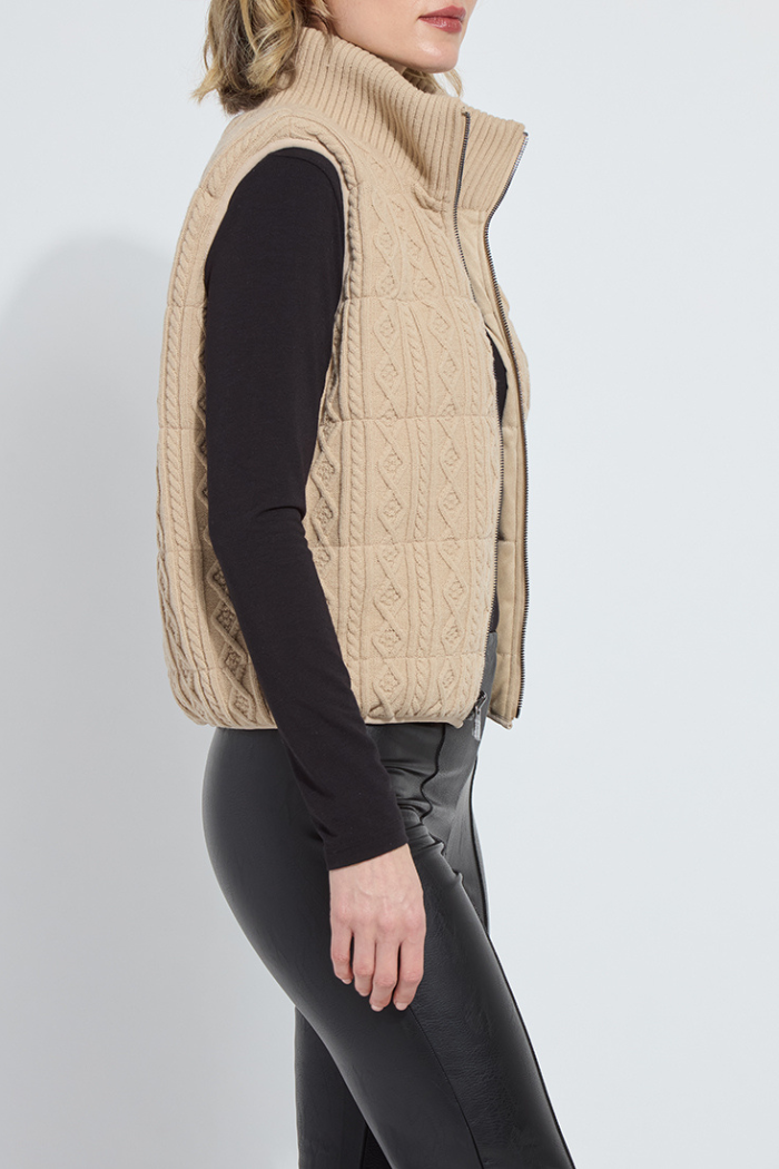 Lyssé Petra Reversible Puffer Sweater Vest