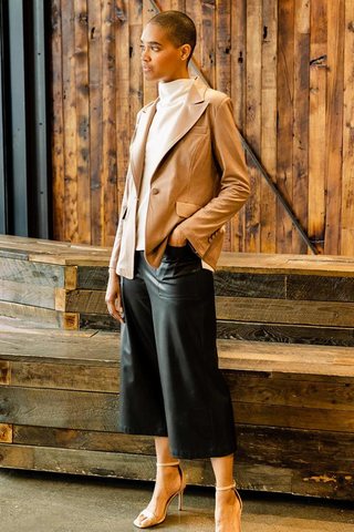 Clara Sunwoo JK124 Liquid Leather Blazer