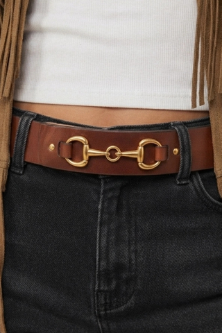 Sienna Snaffle Horse Bit Belt Most Wanted 5415-Cognac