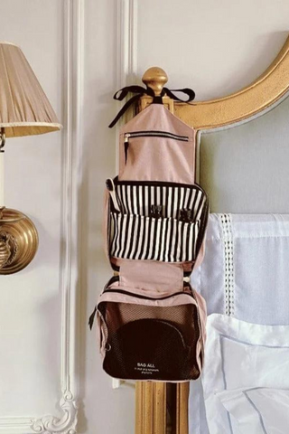 folding travel hanging toiletry bag Ultra-Sil - S | High Rise LARGE FOLDABLE TOILETRY BAG Folding/Hanging Toiletry Case Striped