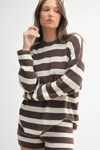 Mono B Spring Stroll Stripe Set - Rich Soil
