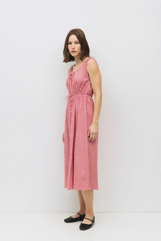 Mod Ref The Whitney Dress Gingham Midi Dress