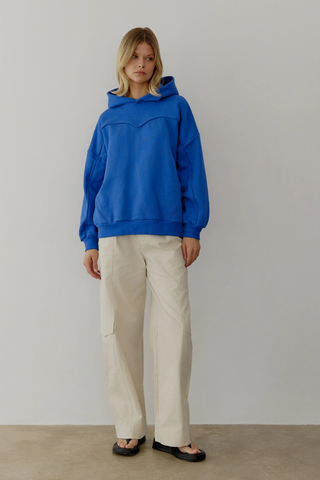 All Row The Arlo Hoodie | Oversized Hoodie with Piping Detail