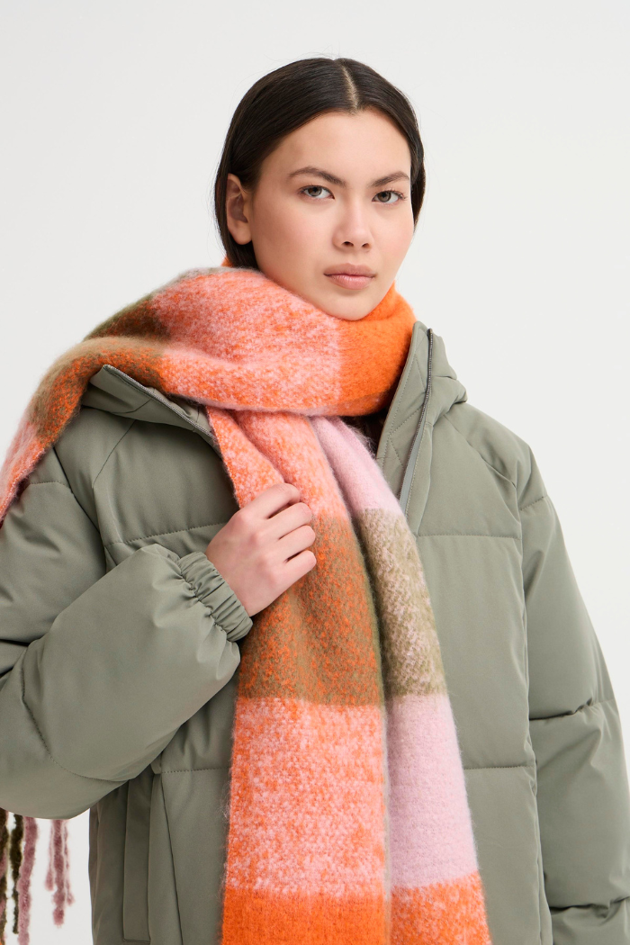 ICHI IAAgge Scarf Tangerine Tango
