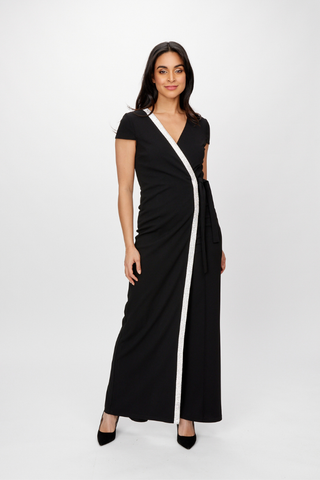 Diamante Trimmed Jumpsuit Frank Lyman 232154