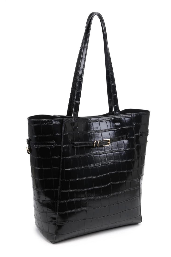 Moda Luxe Athena Bucket Bag - Black