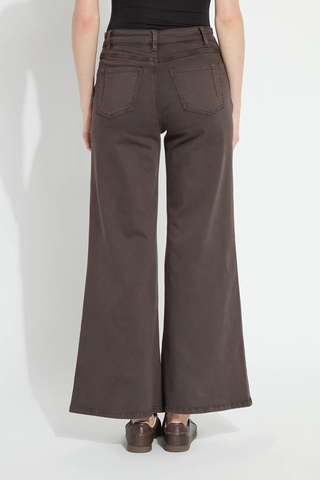 Iris Wide Leg Everyday Denim  Lyssé 10-3840-M9 Asutex Double Espresso