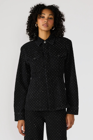 Steve Madden Parc Crystal Jacket - Black BP402011