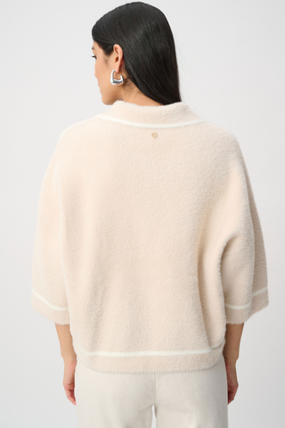Feather Yarn Knit Boxy Jacket Ribkoff 263950