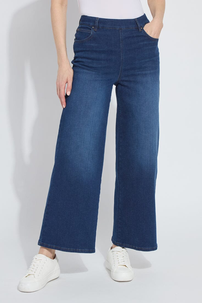 Lyssé Sylvie Wide Leg Premium Denim Indigo Black