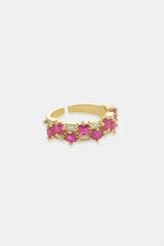 Open Princess Cut Ring