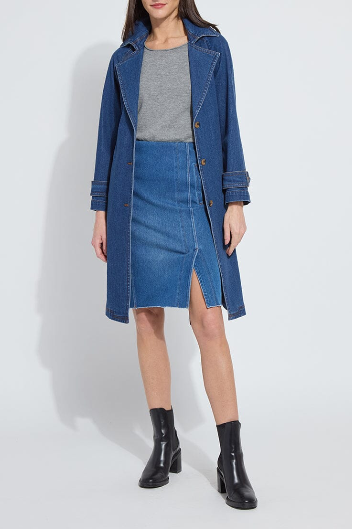 Lyssé Paris Tencel Denim Trench