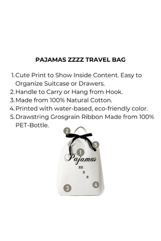 Bag-All Cream Pajamas Zzzz Travel Bag