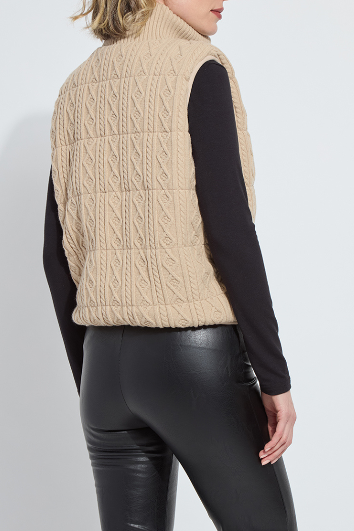 Lyssé Petra Reversible Puffer Sweater Vest