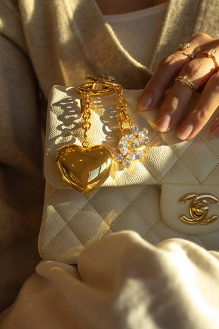 Girls Crew Heart of Gold Bag Charm