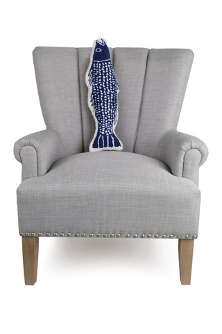 Striper Shaped Hook Pillow - Kate Nelligan Peking Handicraft