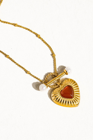 Flânerie by MAIQ Havana Vintage Heart Chain Necklace