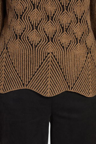 Rhea Cozy Rib Scallop Edge Pullover Lyssé  23-3991-M7