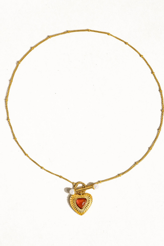 Flânerie by MAIQ Havana Vintage Heart Chain Necklace
