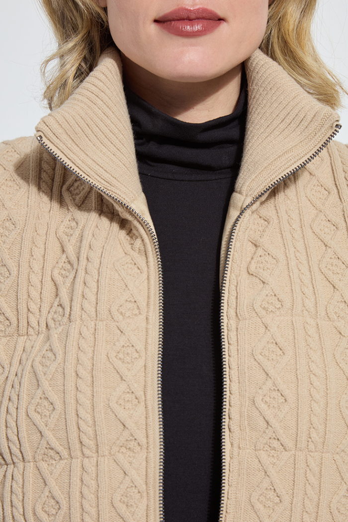 Lyssé Petra Reversible Puffer Sweater Vest